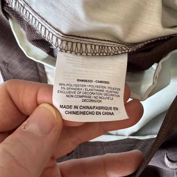 Nike Golf Men's 34x34 Retro Plaid Chino Golf Pants Brown Lightweight Preppy - Picture 9 of 15